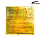 Bao cao su OLO 0.01 Zero Vàng - Siêu mỏng, gân và hạt (Hộp 10 Cái)