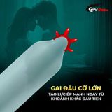 (Hộp 1 Cái + 1 Bi Silicon) Bao cao su OLO Nai - Gai đầu chính hãng 742823