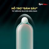 (Hộp 1 Cái + 1 Bi Silicon) Bao cao su OLO Nai - Gai đầu chính hãng 742823