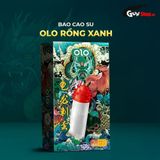 (Hộp 1 Cái + 1 Bi Silicon) Bao cao su OLO Rồng Xanh - Gai chùm đầu chính hãng 742816