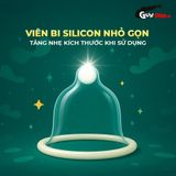 (Hộp 1 Cái + 1 Bi Silicon) Bao cao su OLO Rồng Xanh - Gai chùm đầu chính hãng 742816