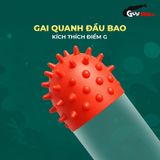 (Hộp 1 Cái + 1 Bi Silicon) Bao cao su OLO Rồng Xanh - Gai chùm đầu chính hãng 742816