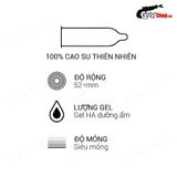 Bao cao su OLO 0.01 Climax Ha For Man - Siêu mỏng, dưỡng ẩm (Hộp 10 Cái) 