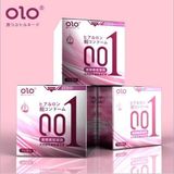 (Hộp 10 Cái) Bao cao su OLO 0.01 Zero Hồng - Siêu mỏng, có hạt, nhiều gel chính hãng 742800