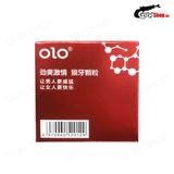 Bao cao su OLO 0.01 Large Bump Stiulation - Siêu mỏng, nóng ấm, hương vani (Hộp 10 Cái)