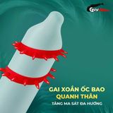 (Hộp 1 Cái + 1 Bi Silicon) Bao cao su OLO Kỳ Lân - Gai xoắn chính hãng 742794