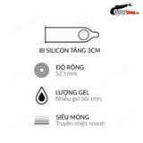  Bao cao su OLO 0.01 Bead Entering - Siêu mỏng, bi tăng thêm 3 cm (Hộp 10 Cái)