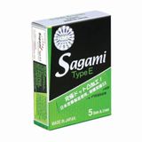 Bao cao su Sagami Type E - Gân và điểm nổi (Hộp 5 Cái) 