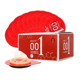 Bao cao su OLO 0.01 Đỏ - Siêu mỏng, nóng ấm (Hộp 10 Cái)