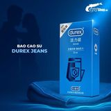 (Hộp 12 Cái) Bao cao su Durex Jeans - Siêu mỏng, nhiều gel chính hãng 742755