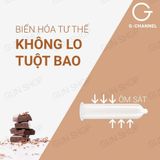Bao cao su Nakanishi - Siêu mỏng 0.03mm, hương socola (Hộp 4 Cái)