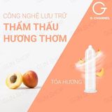 Bao cao su Nakanishi - Siêu mỏng 0.03mm, hương đào (Hộp 4 Cái) 