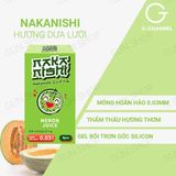 (Hộp 4 Cái) Bao cao su Nakanishi - Siêu mỏng 0.03mm, hương dưa lưới chính hãng 742744