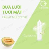 (Hộp 4 Cái) Bao cao su Nakanishi - Siêu mỏng 0.03mm, hương dưa lưới chính hãng 742744