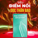 Bao cao su Muaisi Hot - Siêu điểm nổi, nóng ấm (Hộp 10 Cái)