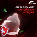Bao cao su OLO 0.01 Đỏ Đen - Siêu mỏng, nóng ấm (Hộp 10 Cái)