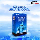 Bao cao su Muaisi Cold - Siêu điểm nổi, mát lạnh (Hộp 10 Cái)