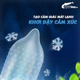 Bao cao su Muaisi Cold - Siêu điểm nổi, mát lạnh (Hộp 10 Cái)