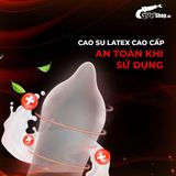 (Hộp 12 Cái) Bao cao su Muaisi Imported Latex Red - Kéo dài thời gian chính hãng 742723