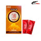 Bao cao su Muaisi Cam - Siêu mỏng, hương dâu (Hộp 10 Cái)