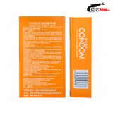 Bao cao su Muaisi Cam - Siêu mỏng, hương dâu (Hộp 10 Cái)