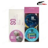 (Hộp 12 Cái) Bao cao su SO 3 in 1 - Siêu mỏng, gân và điểm nổi chính hãng 742712