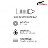 (Hộp 12 Cái) Bao cao su SO Long Shock - Mỏng, kéo dài thời gian chính hãng 742708
