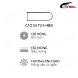 Bao cao su quan hệ miệng Mingliu Oral Sex - Hương anh đào (Hộp 10 Cái) 