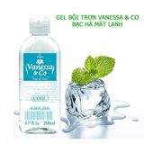 Gel Bôi Trơn Mát Lạnh Vanessa & Co Cool Mẫu Mới 200ml , giảm đau, che tên sp 