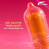 (Hộp 12 Cái) Bao cao su Durex Pleasuremax - Size lớn 56mm, gân và điểm nổi chính hãng 742598