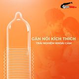 (Hộp 12 Cái) Bao cao su Durex Excita Ribbed - Gân nổi chính hãng 742587
