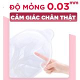 (Hộp 12 Cái) Bao cao su Sagami Exceed 2000 - Siêu mỏng 0.03mm chính hãng 742579