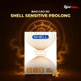 (Hộp 3 Cái) Bao cao su Shell Sensitive Prolong - Siêu mỏng 0.03mm, kéo dài thời gian chính hãng 742577