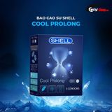 (Hộp 3 Cái) Bao cao su Shell Cold Prolong - Siêu mognr, kéo dài thời gian, bạc hà mát lạnh chính hãng 742573