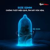 (Hộp 3 Cái) Bao cao su Shell Cold Prolong - Siêu mognr, kéo dài thời gian, bạc hà mát lạnh chính hãng 742573