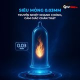 (Hộp 3 Cái) Bao cao su Shell Cold Prolong - Siêu mognr, kéo dài thời gian, bạc hà mát lạnh chính hãng 742573