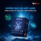 (Hộp 3 Cái) Bao cao su Shell Cold Prolong - Siêu mognr, kéo dài thời gian, bạc hà mát lạnh chính hãng 742573