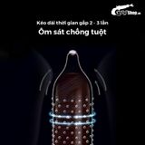 (Hộp 10 Cái + 3 Vòng Đeo) Bao cao su Shell Play Cocks 6 tính năng - Kéo dài thời gian chính hãng 742564
