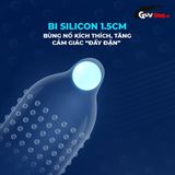 (Hộp 5 Cái) Bao cao su Shell Love Bead - Gân nổi, kéo dài thời gian, bi tăng 1.5mm chính hãng 742562