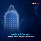 (Hộp 5 Cái) Bao cao su Shell Love Bead - Gân nổi, kéo dài thời gian, bi tăng 1.5mm chính hãng 742562