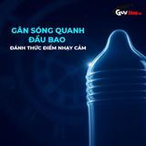 (Hộp 5 Cái) Bao cao su Shell Love Bead - Gân nổi, kéo dài thời gian, bi tăng 1.5mm chính hãng 742562