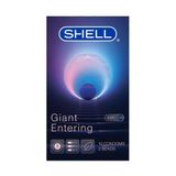 (Hộp 10 Cái) Bao cao su Shell Giant Entering - Gân nổi, bi tăng 3cm chính hãng 742559
