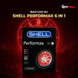 (Hộp 3 Cái) Bao cao su Shell Performax 6 in 1 - Kéo dài thời gian chính hãng 742542