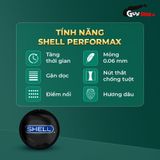 (Combo 2 Cái) Bao cao su Shell Dino T-rex - Hộp 1 bao nhiều vòng gai bi nổi lớn + 1 bao Performax chính hãng 742532