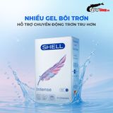 (Hộp 3 Cái) Bao cao su Shell Intense - Siêu mỏng 0.04mm chính hãng 742526
