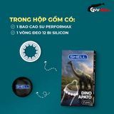(Combo 2 Cái) Bao cao su Shell Dino Apato - Hộp 1 vòng 12 bi lớn + 1 bao Performax chính hãng 742513