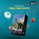 (Combo 2 Cái) Bao cao su Shell Dino Apato - Hộp 1 vòng 12 bi lớn + 1 bao Performax chính hãng 742513