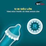 (Combo 2 Cái) Bao cao su Shell Dino Apato - Hộp 1 vòng 12 bi lớn + 1 bao Performax chính hãng 742513