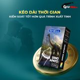 (Combo 2 Cái) Bao cao su Shell Dino Apato - Hộp 1 vòng 12 bi lớn + 1 bao Performax chính hãng 742513