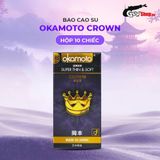 (Hộp 10 Cái) Bao cao su Okamoto Crown - Siêu mỏng nhẹ và mềm mại chính hãng 742501